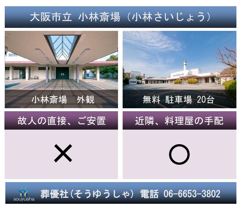 大阪市立小林斎場を利用した「火葬だけの家族葬」について